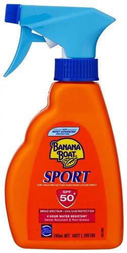 3 PACK OF Banana Boat Sport Trigger Spray SPF 50+ 240ml