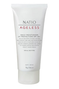 3 PACK OF Natio Ageless Daily Moisturiser Spf 30+ 75g