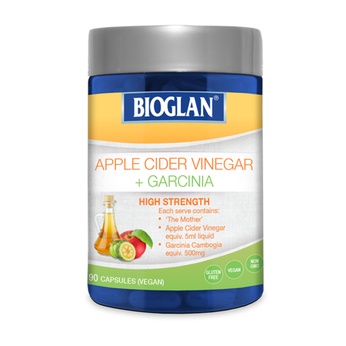 3 PACK OF Bioglan Apple Cider Vinegar + Garcinia 90 Capsules