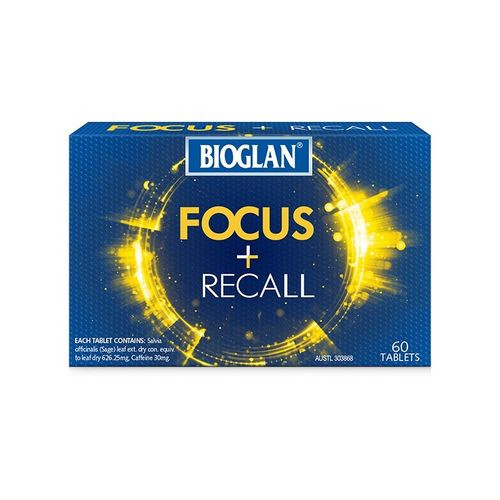3 PACK OF Bioglan Focus + Recall 60 Tablets