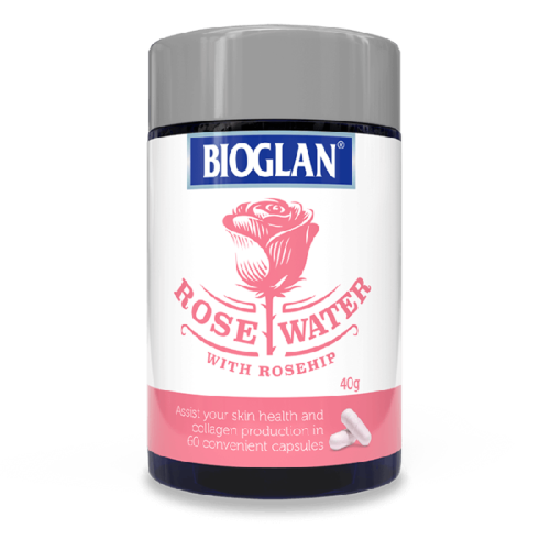 3 PACK OF Bioglan Rosewater With Rosehip 60 Capsules