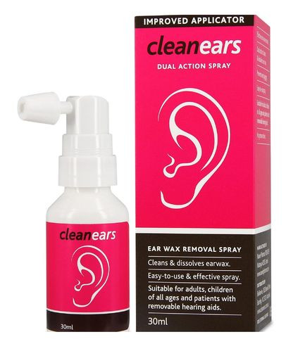 3 PACK OF Clean Ears Wax Removal Spray 30ml