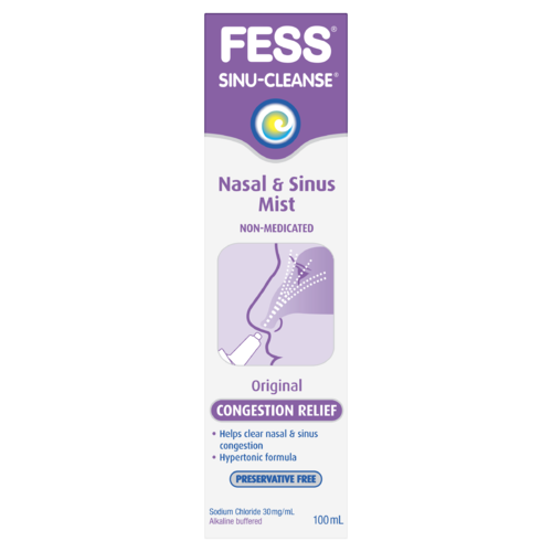 3 PACK OF Fess Sinu Cleanse Spray 100ml