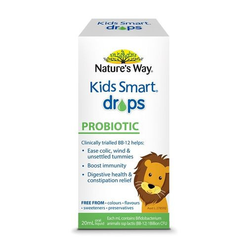 3 PACK OF Natures Way Kids Smart Drops Probiotic 20ml