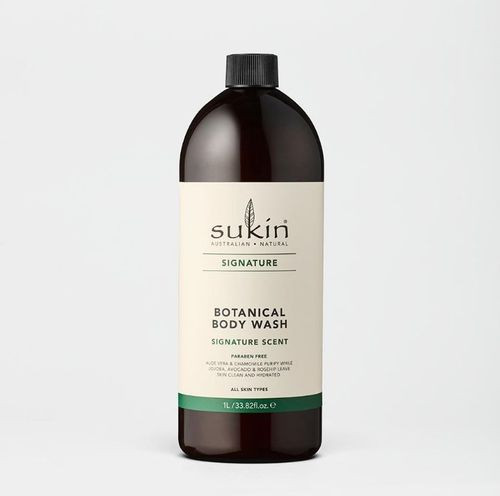 3 PACK OF Sukin Signature Botanical Body Wash Refill 1L
