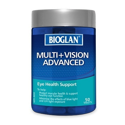 3 PACK OF Bioglan Multi + Vision Advanced 50 Tablets