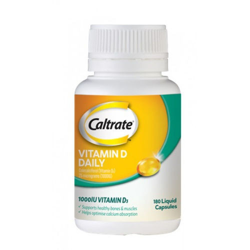 3 PACK OF Caltrate Vitamin D Daily 1000IU 180 Liquid Capsules