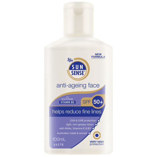 3 PACK OF Ego Sunsense Anti-Ageing Face 50+ 100ml