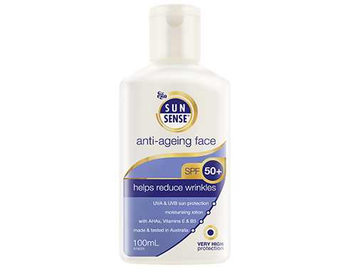 3 PACK OF Ego SunSense Anti-Ageing Face SPF 50+ 100ml