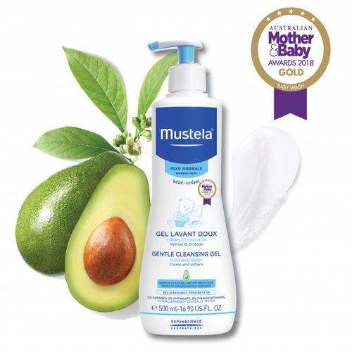 3 PACK OF Mustela Gentle Cleansing Gel 500ml