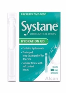 3 PACK OF Systane Hydration UD Preservative Free Lubricating Eye Drops 0.7ml 30 Vials
