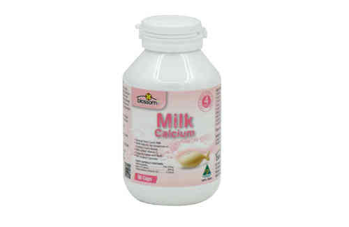 3 PACK OF Blossom Kids Milk Calcium 90 Chewable Capsules