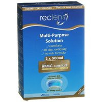 3 PACK OF Reclens Multi Purpose Solution 2X500Ml With Lens Case