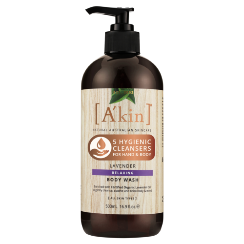 3 PACK OF Akin Lavender Body Wash 500ml