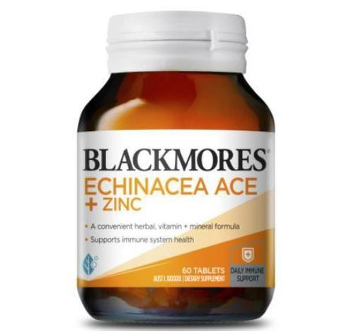 3 PACK OF Blackmores Echinacea Ace + Zinc 60 Tablets