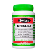 3 PACK OF Swisse Ultiboost Spirulina Tablets 100