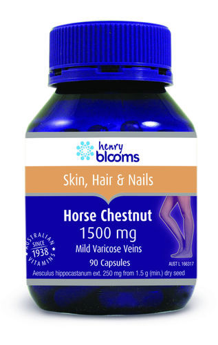 Henry Blooms Horse Chestnut 1500mg 90 Capsules