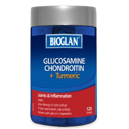 Bioglan Glucosamine, Chondroitin + Turmeric 120 Tablets