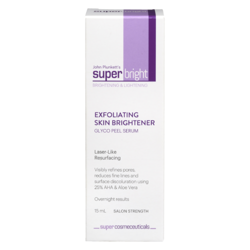 Plunketts Super Bright Exfoliating Skin Brightener Glyco Peel Serum 15ml