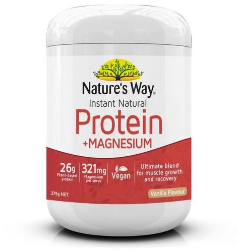 Natures Way Instant Natural Protein + Magnesium Powder 375g