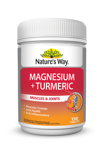 Natures Way Magnesium and Tumeric 150 Tablets