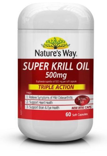 Natures Way Super Krill Oil 500mg 60 Tablets