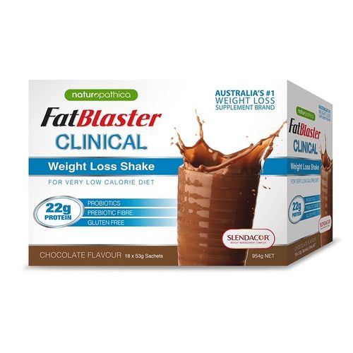 Naturopathica FatBlaster Clinical Chocolate Shake 53g 18 Pack