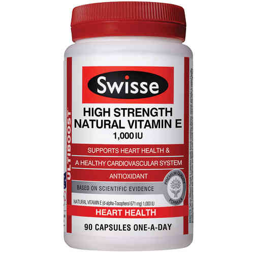 Swisse High Strength Natural Vitamin E 90 Capsules