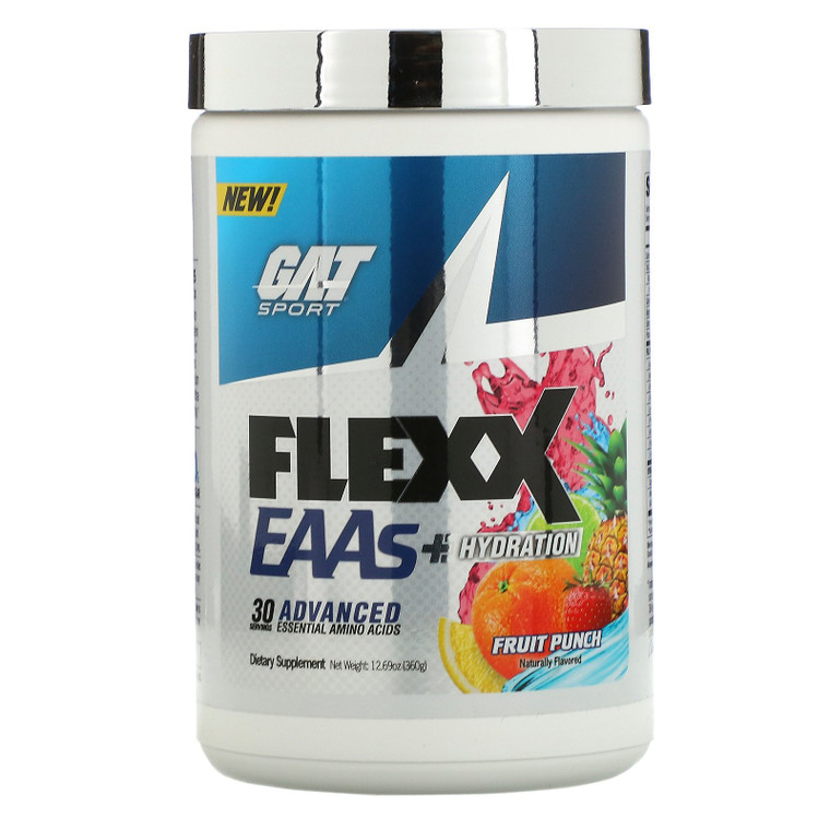 GAT, Flexx EAAs + Hydration, Fruit Punch, 12.69 oz (360 g),GAT, Flexx EAAs + Hydration, Fruit Punch, 12.69 oz (360 g)