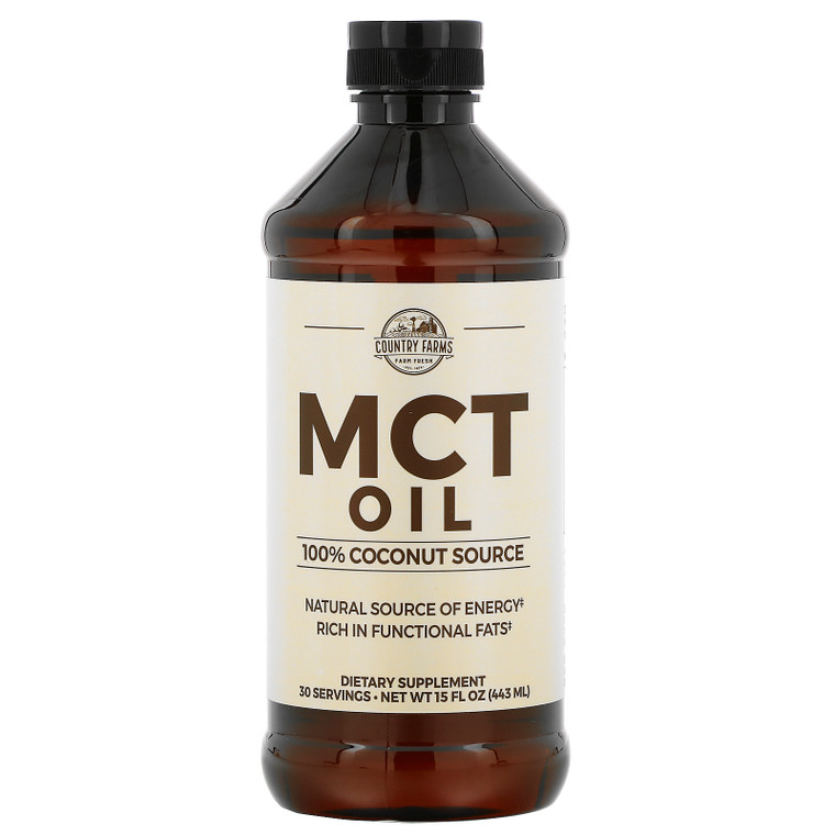 Country Farms, MCT Oil, 100% Coconut Source, 15 fl oz (443 ml),Country Farms, MCT Oil, 100% Coconut Source, 15 fl oz (443 ml)