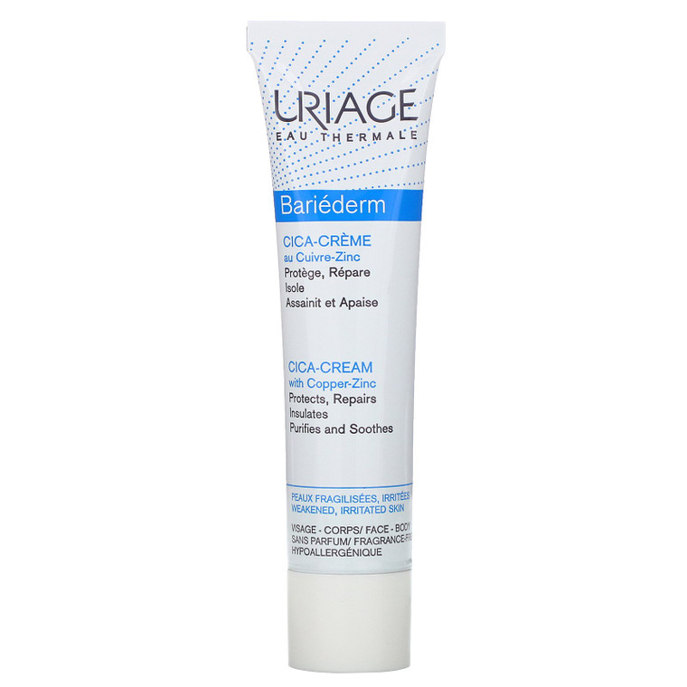 Uriage, Bariederm, Cica-Cream with Copper-Zinc, Fragrance-Free, 1.35 fl oz (40 ml),Uriage, Bariederm, Cica-Cream with Copper-Zinc, Fragrance-Free, 1.35 fl oz (40 ml)