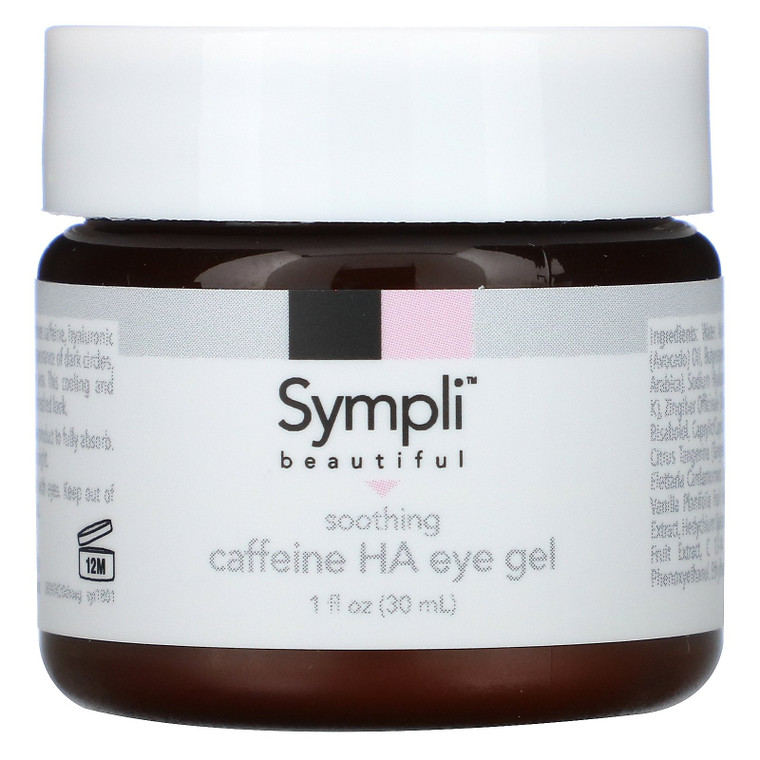 Sympli Beautiful, Soothing Caffeine Hyaluronic Acid Eye Gel, 1 fl oz (30 ml),Sympli Beautiful, Soothing Caffeine Hyaluronic Acid Eye Gel, 1 fl oz (30 ml)