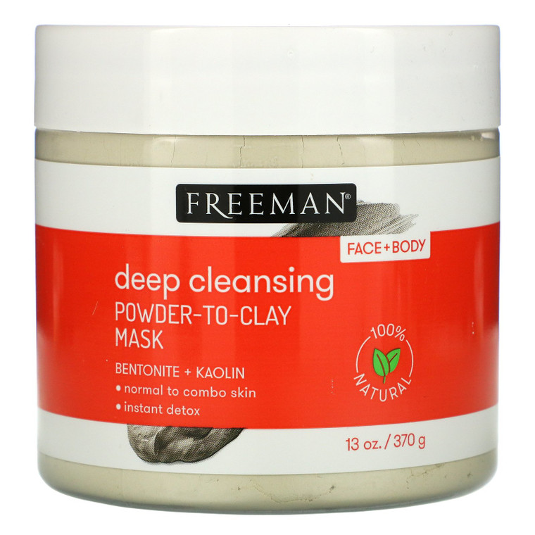 Freeman Beauty, Deep Cleansing Powder-To-Clay Mask,  13 oz (370 g),Freeman Beauty, Deep Cleansing Powder-To-Clay Mask,  13 oz (370 g)