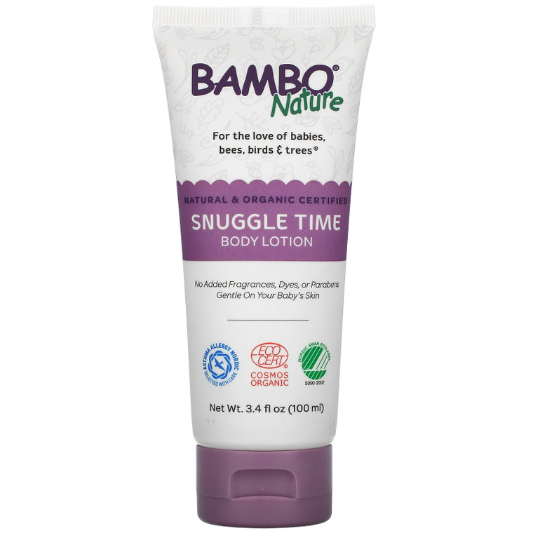 3 PACK OF Bambo Nature, Snuggle Time Body Lotion, 3.4 fl oz (100 ml),Bambo Nature, Snuggle Time Body Lotion, 3.4 fl oz (100 ml)