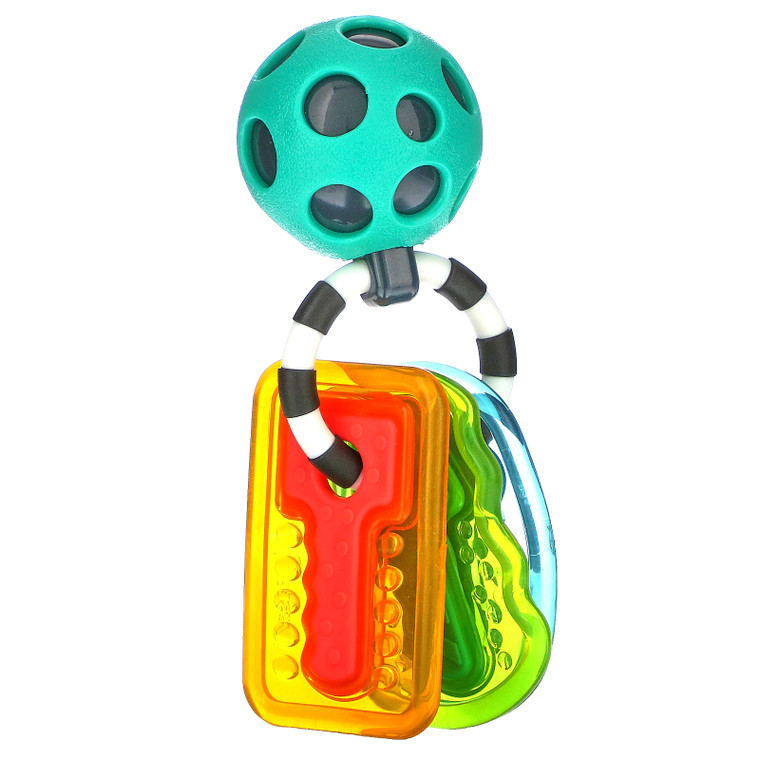 3 PACK OF Sassy, Inspire The Senses, Drive N' Drool Keys, 0+ Months, 1 Count,Sassy, Inspire The Senses, Drive N' Drool Keys, 0+ Months, 1 Count