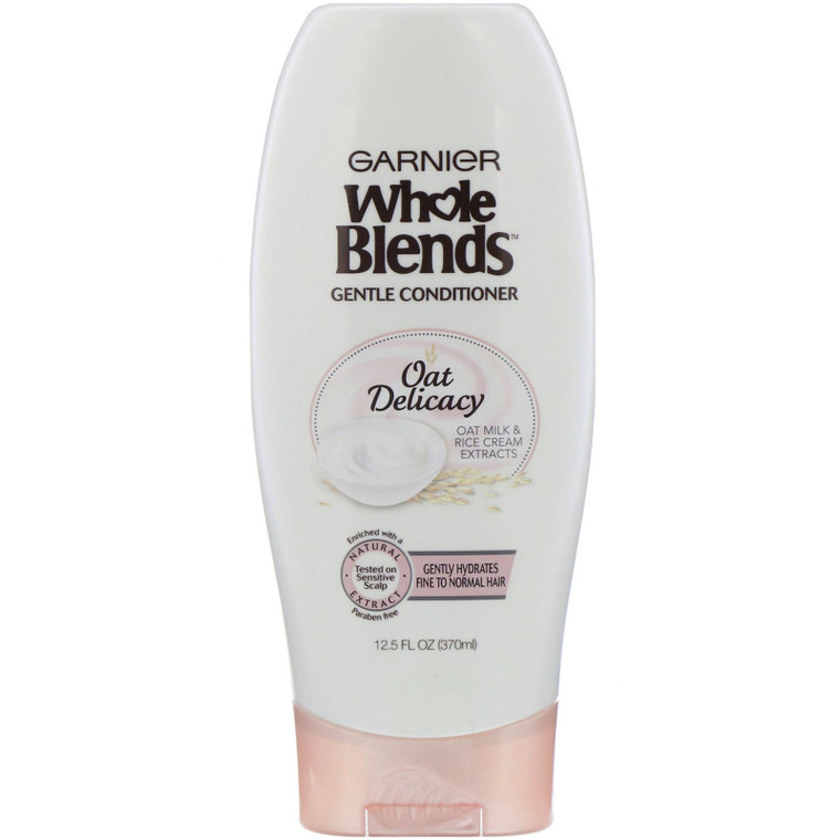 3 PACK of Garnier, Whole Blends, Gentle Conditioner, Oat Delicacy, 12.5 fl oz (370 ml)