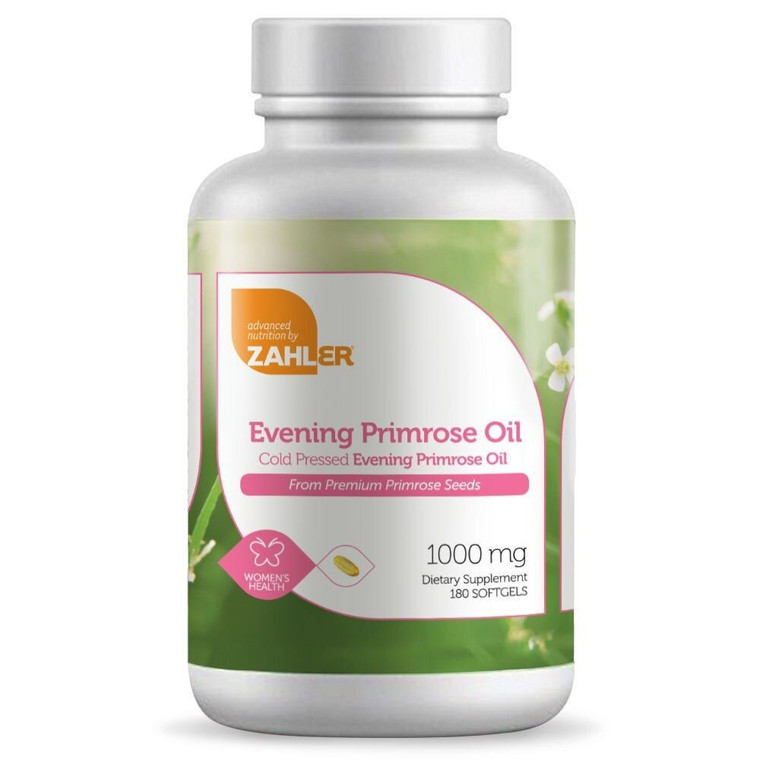 Zahler Evening Primrose Oil -- 1000 mg - 180 Spheres
