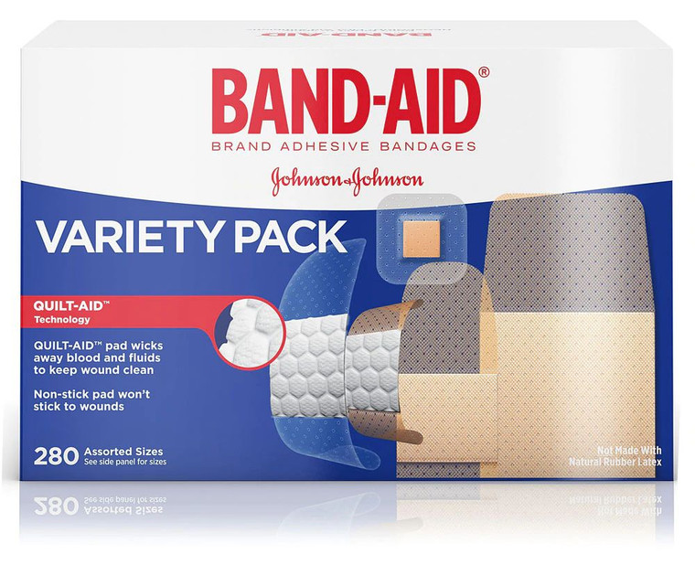Band-Aid Brand Adhesive Bandages Variety Pack -- 280 Bandages
