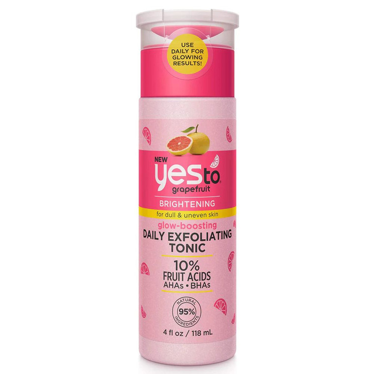 Yes To Inc Grapefruit Glow-Boosting Exfoliating Tonic -- 4 fl oz