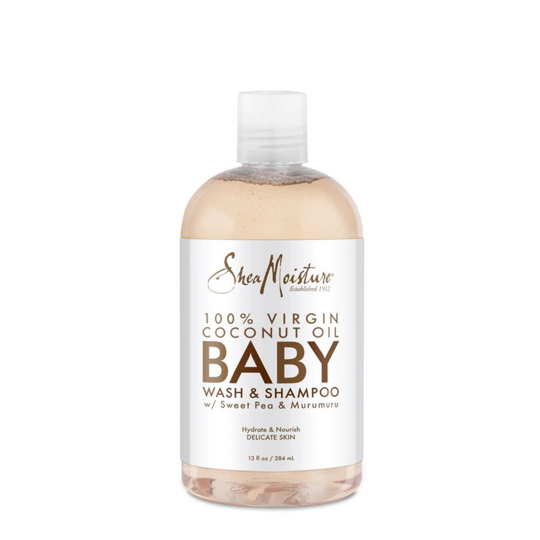 SheaMoisture 100% Virgin Coconut Oil Baby Wash & Shampoo -- 13 fl oz