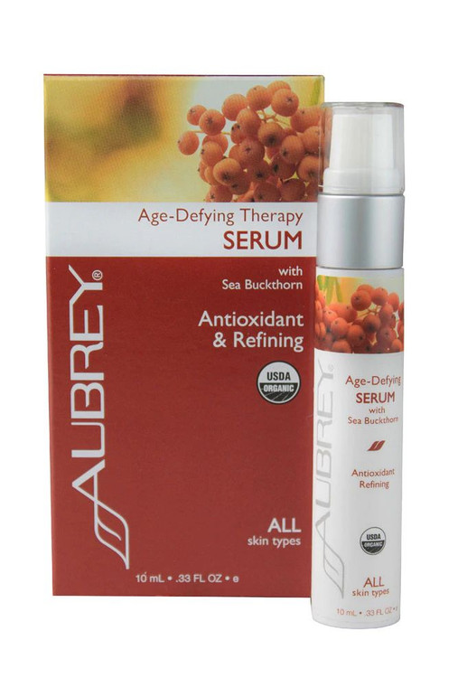 Aubrey Organic Age-Defying Therapy Serum with Sea Buckthorn -- 0.36 fl oz