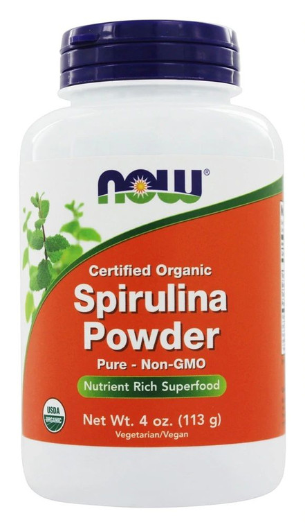 NOW Organic Spirulina Powder -- 4 oz