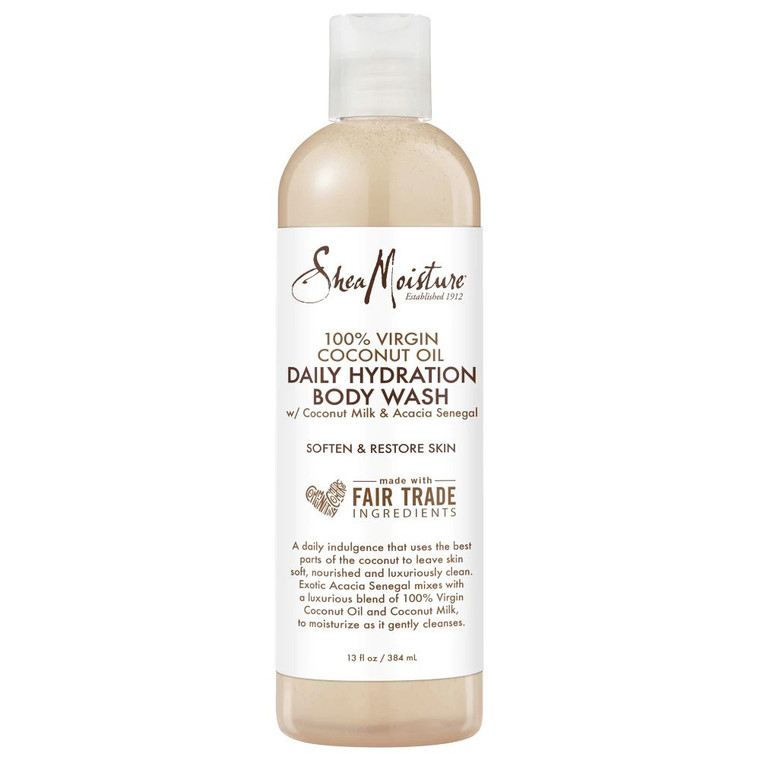 SheaMoisture, 100% Virgin Coconut Oil, Daily Hydration Body Wash, 13 fl oz (384 ml),SheaMoisture, 100% Virgin Coconut Oil, Daily Hydration Body Wash, 13 fl oz (384 ml)
