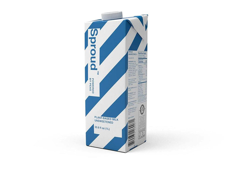 3 PACK of Sproud Plant-Based Milk Unsweetened -- 33.8 fl oz