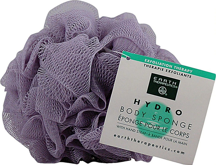 3 PACK of Earth Health-promotings Hydro Body Sponge With Hand Strap Lavender -- 1 Sponge
