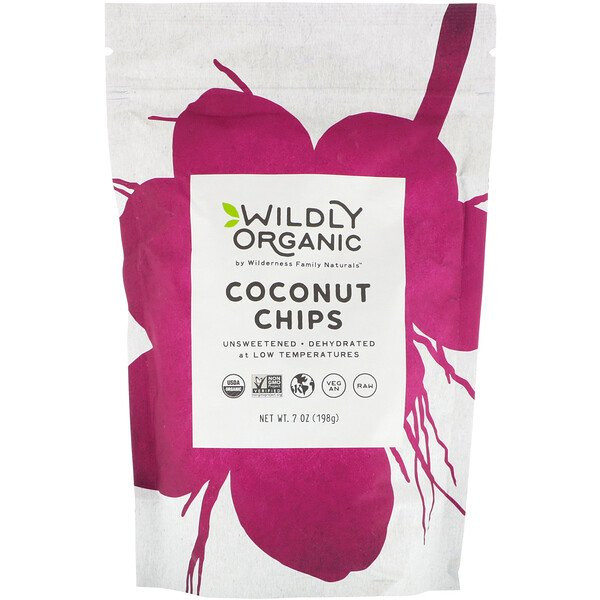3 PACK OF Wildly Organic, Coconut Chips, 7 oz (198 g)