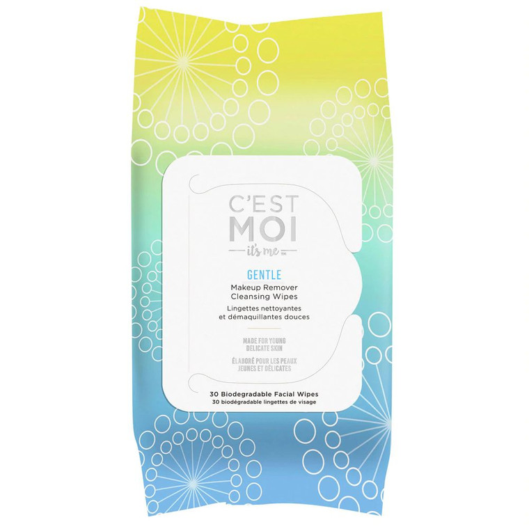 Cest Moi Gentle Makeup Remover Cleansing Wipes -- 30 Wipes