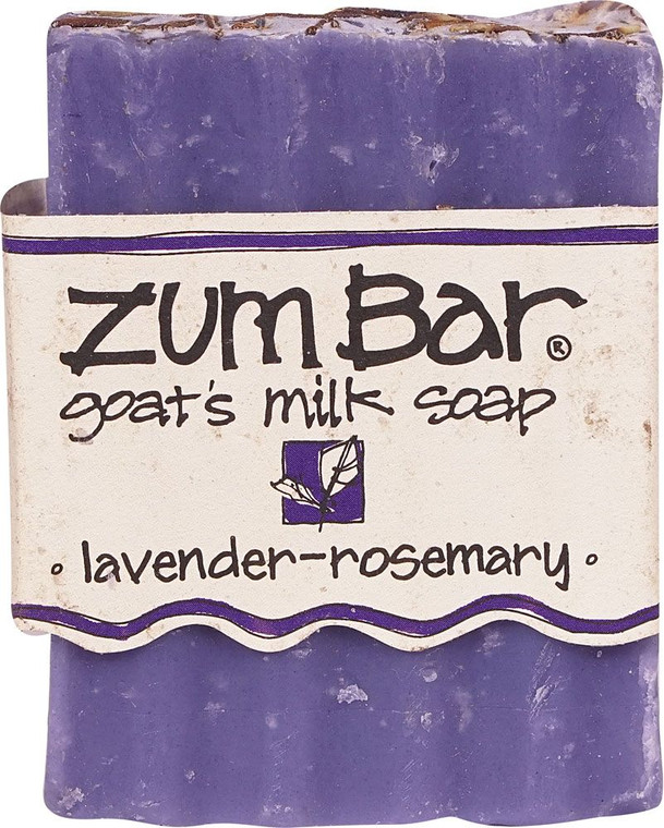3 PACK OF Zum Goats Milk Soap Lavender - Rosemary -- 3 oz Bar