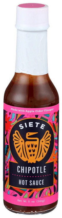 3 PACK OF Siete Hot Sauce Chipotle -- 5 oz