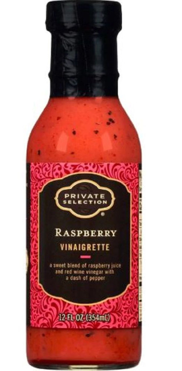 3 PACK OF Private Selection Raspberry Vinaigrette -- 12 fl oz